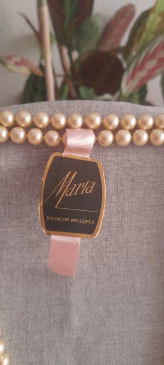 Collar de perlas Majorica doble