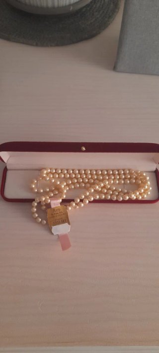 Collar de perlas Majorica doble