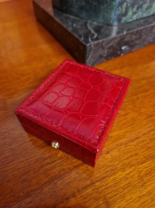 14 estuches joyeria piel imitación lagarto