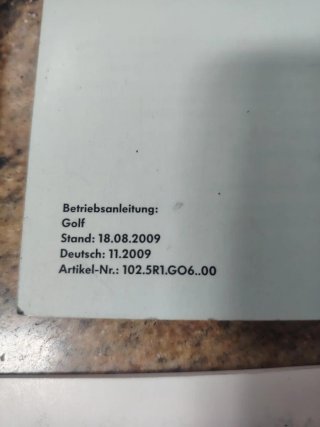 Manuales Volkswagen Golf 2009