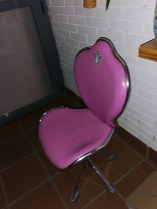 Silla rosa de princesa