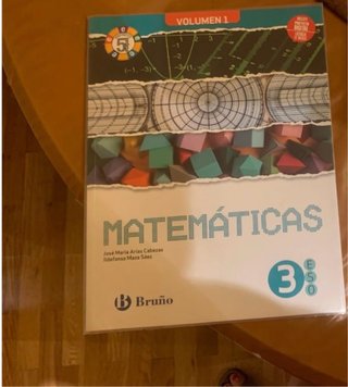 Libro Matemáticas 3 ESO (3 volúmenes)
