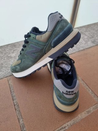 Zapatillas New Balance 574 x Stone Island Verde