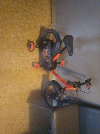 Bicicleta infantil naranja