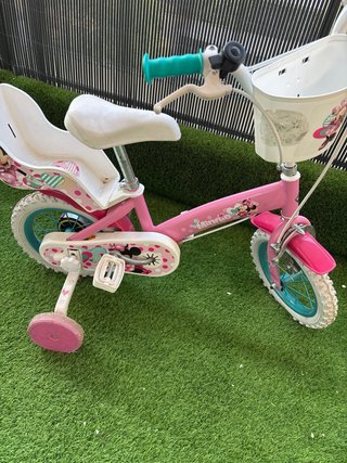 Bicicleta infantil Minnie Mouse rosa