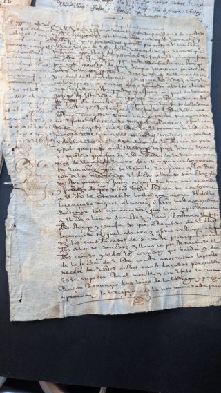 Lote de 7 documentos manuscritos S.XVI-S.XVII