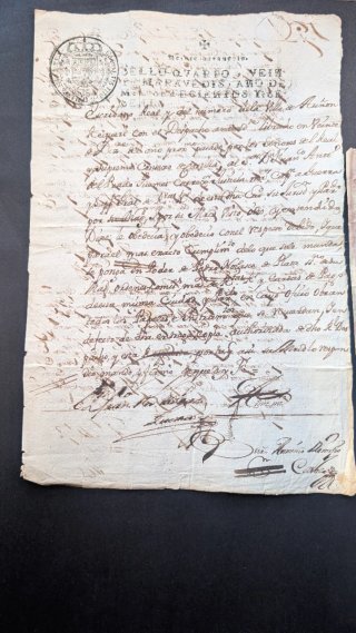 Lote de 7 documentos manuscritos S.XVI-S.XVII