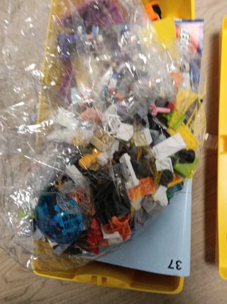 Scatola di stoccaggio LEGO gialla