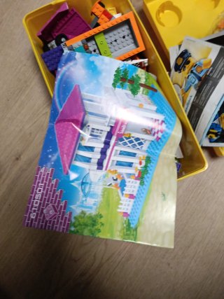 Scatola di stoccaggio LEGO gialla