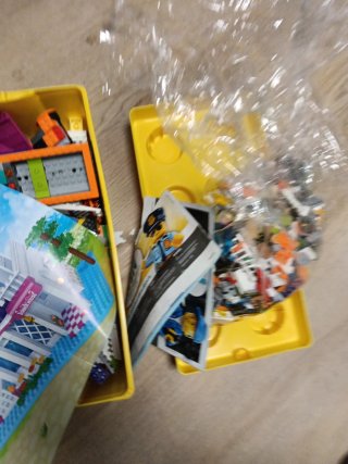 Scatola di stoccaggio LEGO gialla