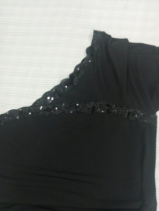 Vestido negro fiesta lentejuelas