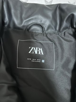 Chaleco acolchado efecto piel Zara