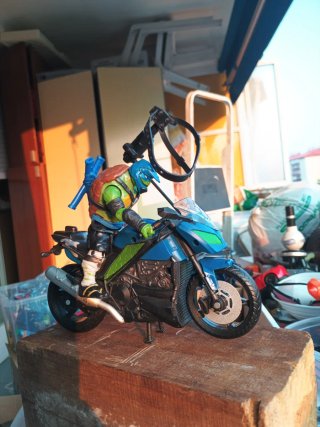 Tortuga Ninja en Moto