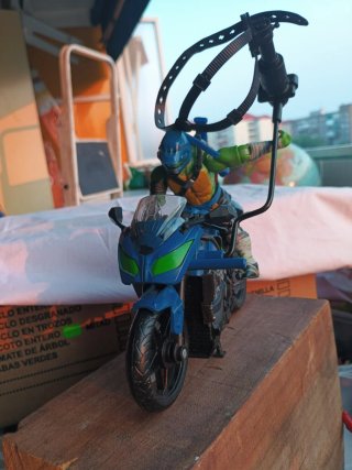 Tortuga Ninja en Moto