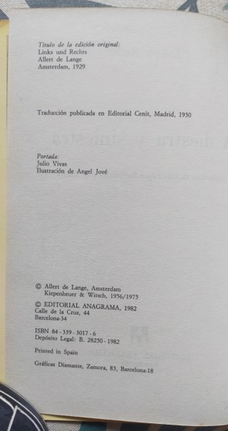 1* edición. A diestra y siniestra. Joseph Roth.