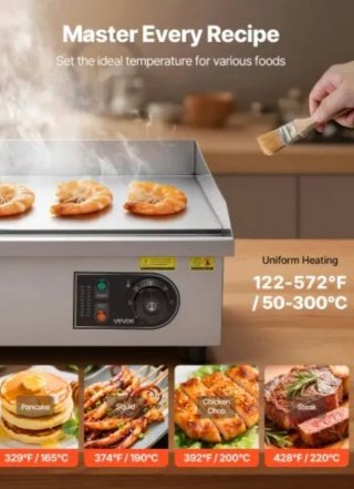 Plancha Eléctrica Cocina Profesional