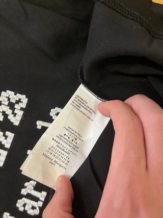 Camiseta Maison Margiela Negra Talla S (Oversize)