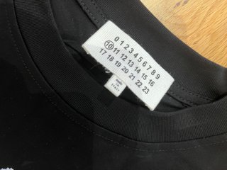 Camiseta Maison Margiela Negra Talla S (Oversize)