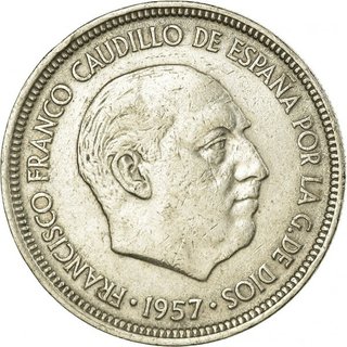 5 Pesetas Franco 1957