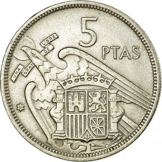 5 Pesetas Franco 1957