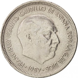 5 Pesetas Franco 1957