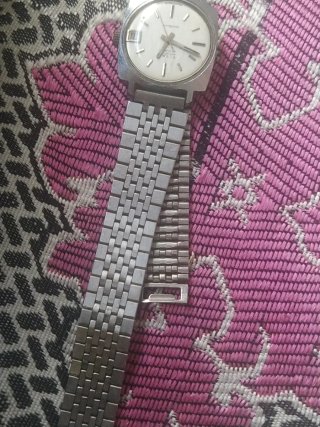 Reloj HMT Mujer Plata y Blanco