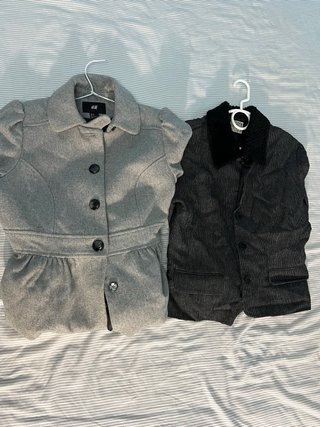 Chaquetas H&M Grises Mujer Talla S