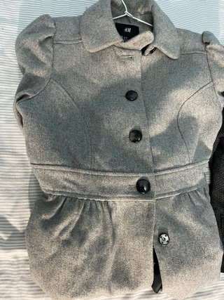 Chaquetas H&M Grises Mujer Talla S