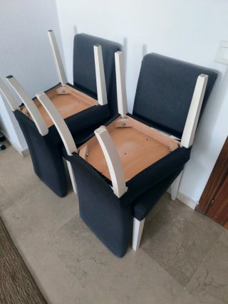Sillas Ikea Bergmun Tela Gris