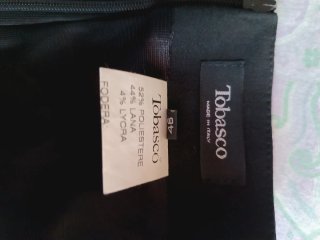 Gonna Tobasco Nera Taglia 46