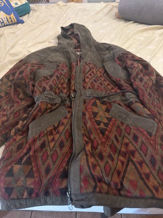 Chaqueta de cuero El Corte Inglés marrón