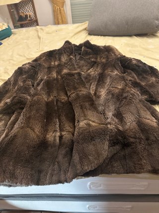Chaqueta de cuero El Corte Inglés marrón