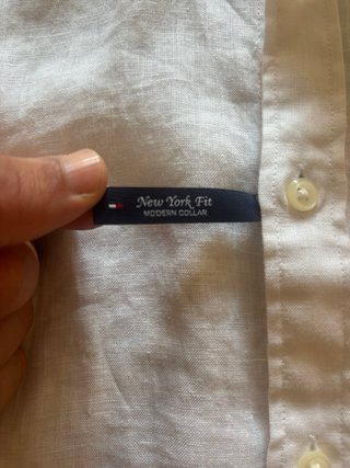 Camisa Lino Tommy Hilfiger Blanca Talla M