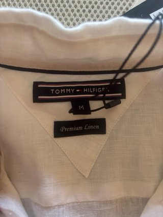 Camisa Lino Tommy Hilfiger Blanca Talla M