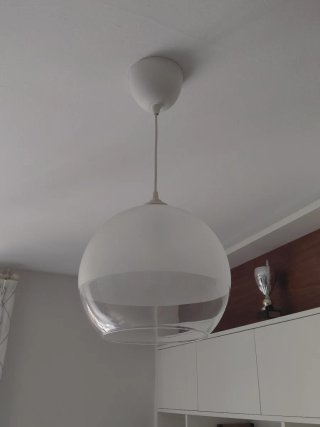 Lámpara de techo colgante Ikea cristal