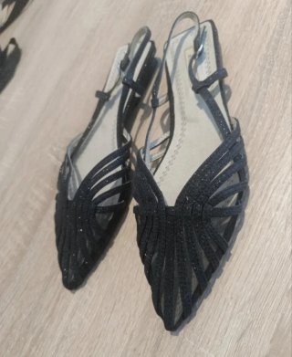 Zapatos planos negros talla 39