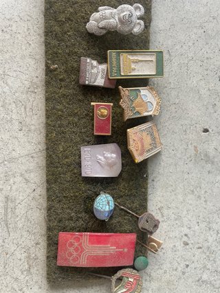Lote Insignias y Pines URSS, Olimpiadas 1980,