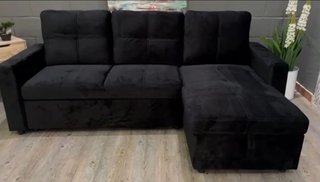 Liquidación Sofá cama beige tela
