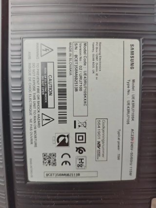 Repuestos TV Samsung UE43RU7105KXXC