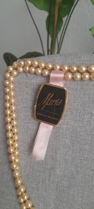 Collar Perlas Majorica Beige