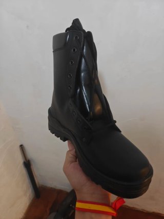 Botas Militares Piel For-tex Negras  Made in Spain