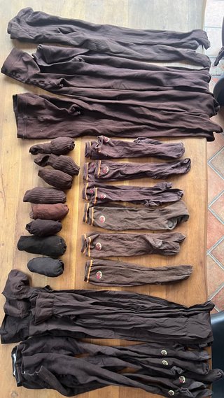 Medias, leotardos y calcetines escolares marrones