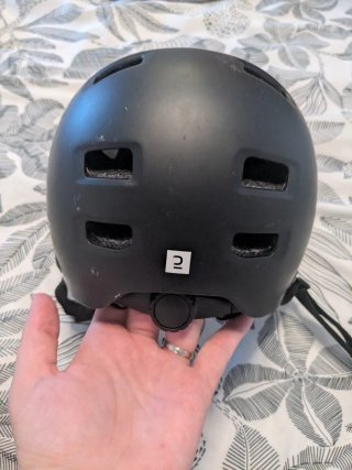 Casco infantil Btwin negro