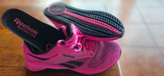 Tenis Reebok Rosa y Negro
