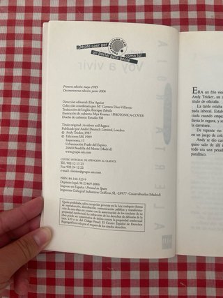 Libro Voy a Vivir