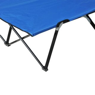 Cama Plegable Azul para Camping