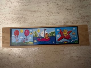 6 Puzzles Madera 15 Piezas Infantiles piezas cubos
