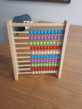 Ábaco de madera para niños