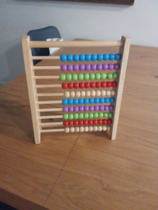 Ábaco de madera para niños