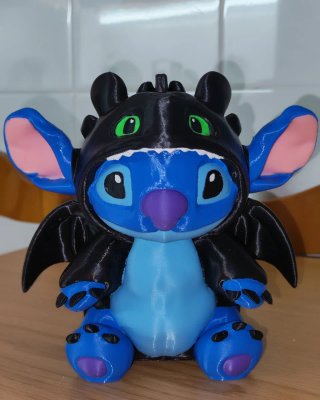 Stitch Desdentado Impreso 3D